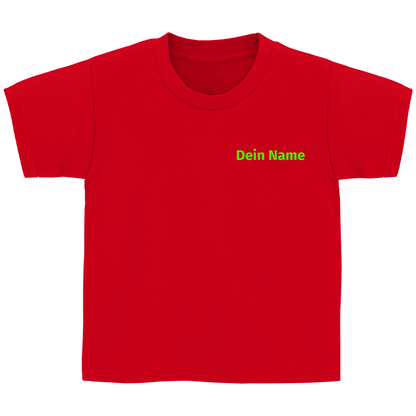 Kinder T-Shirt - Jugendfeuerwehr Grün [Personalisierbar]