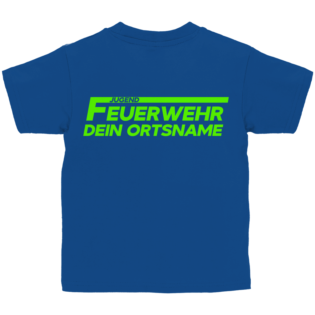 Kinder T-Shirt - Jugendfeuerwehr Grün [Personalisierbar]