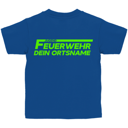 Kinder T-Shirt - Jugendfeuerwehr Grün [Personalisierbar]