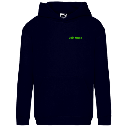 Kinder Hoodie - Jugendfeuerwehr Grün [Personalisierbar]