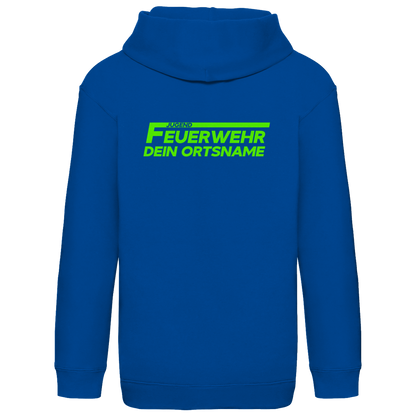 Kinder Hoodie - Jugendfeuerwehr Grün [Personalisierbar]
