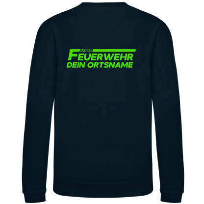 Kinder Sweatshirt - Jugendfeuerwehr Grün [Personalisierbar]