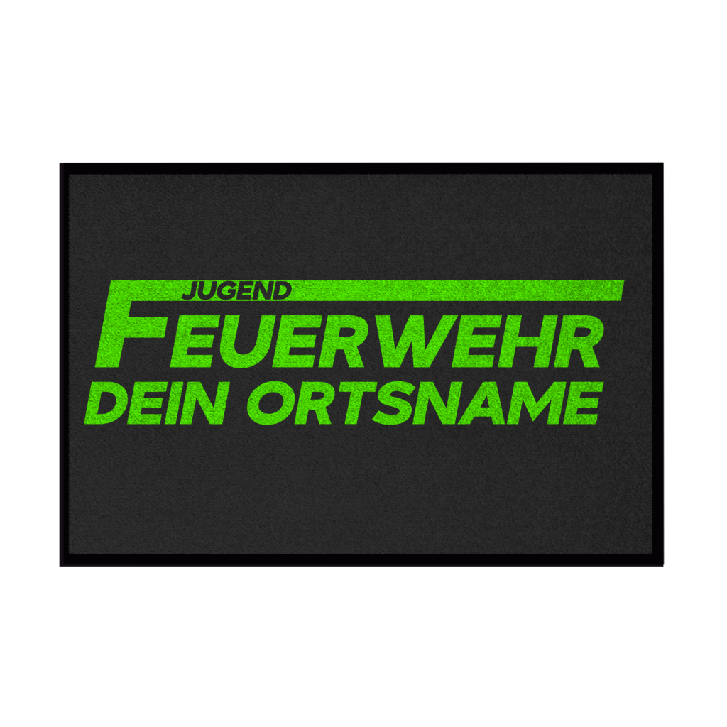 Fußmatte - Jugendfeuerwehr Grün [Personalisierbar]