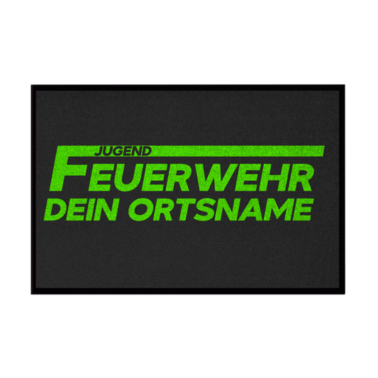Fußmatte - Jugendfeuerwehr Grün [Personalisierbar]