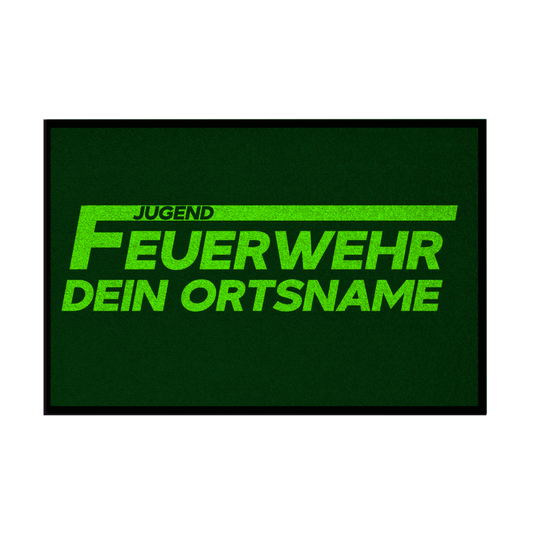 Fußmatte - Jugendfeuerwehr Grün [Personalisierbar]