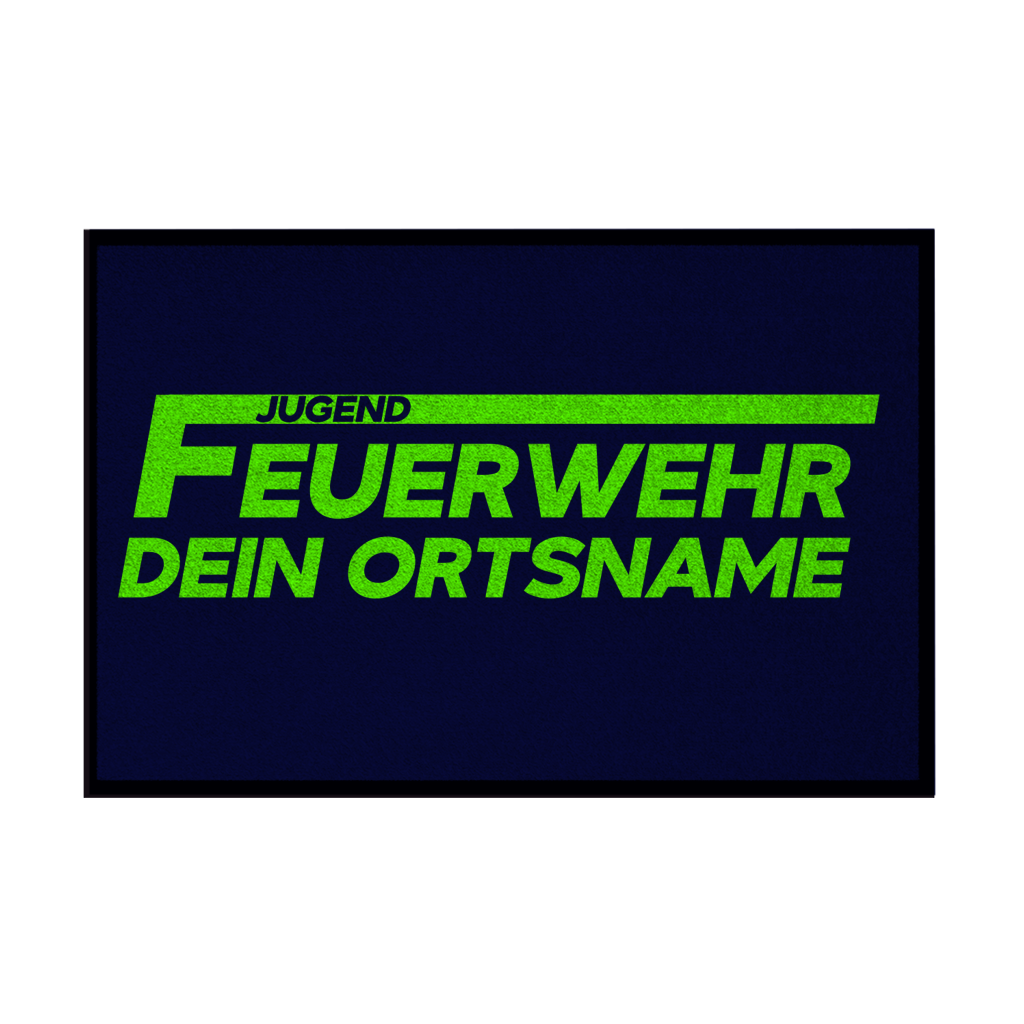 Fußmatte - Jugendfeuerwehr Grün [Personalisierbar]