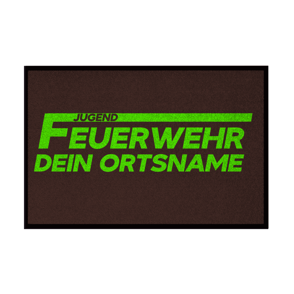 Fußmatte - Jugendfeuerwehr Grün [Personalisierbar]