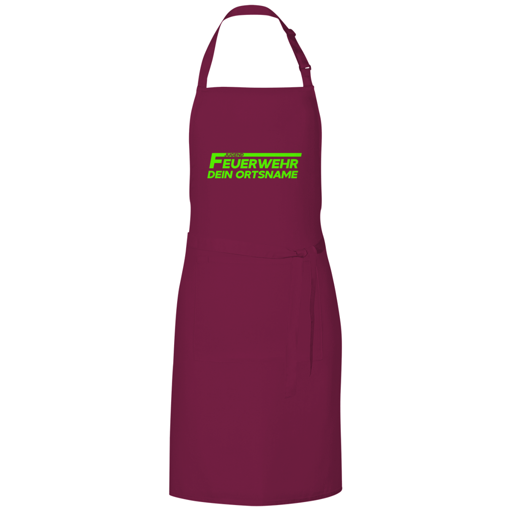 Grillschürze - Jugendfeuerwehr Grün [Personalisierbar]