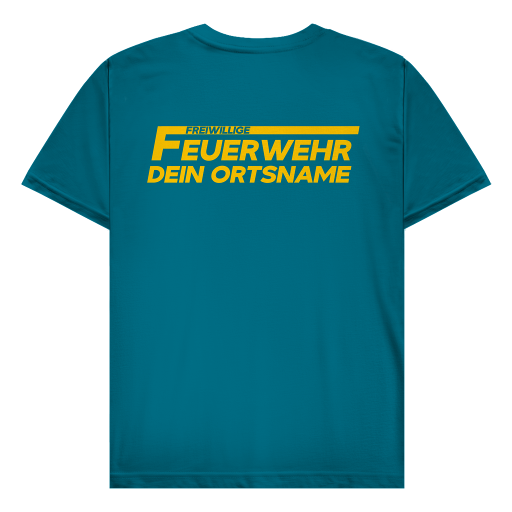 Herren T-Shirt - Freiwillige Feuerwehr Gelb [Personalisierbar]