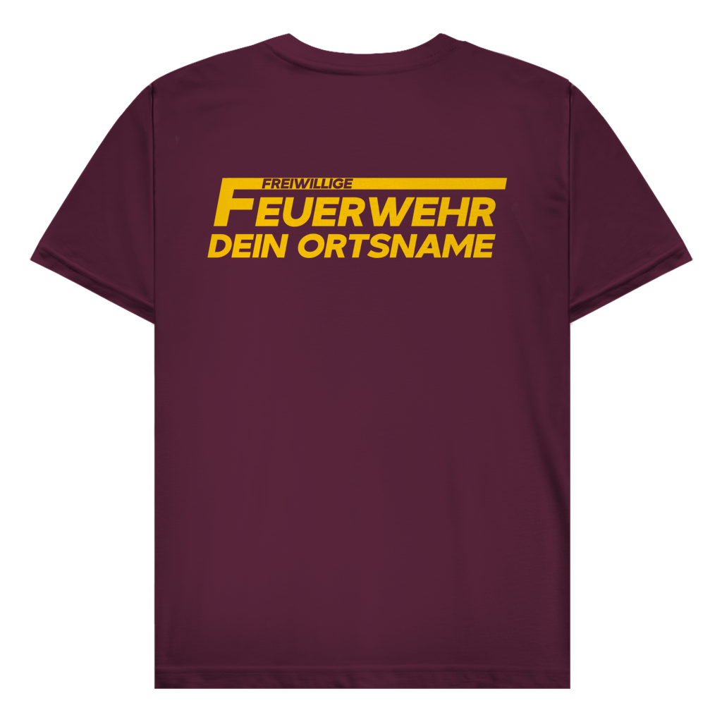Herren T-Shirt - Freiwillige Feuerwehr Gelb [Personalisierbar]