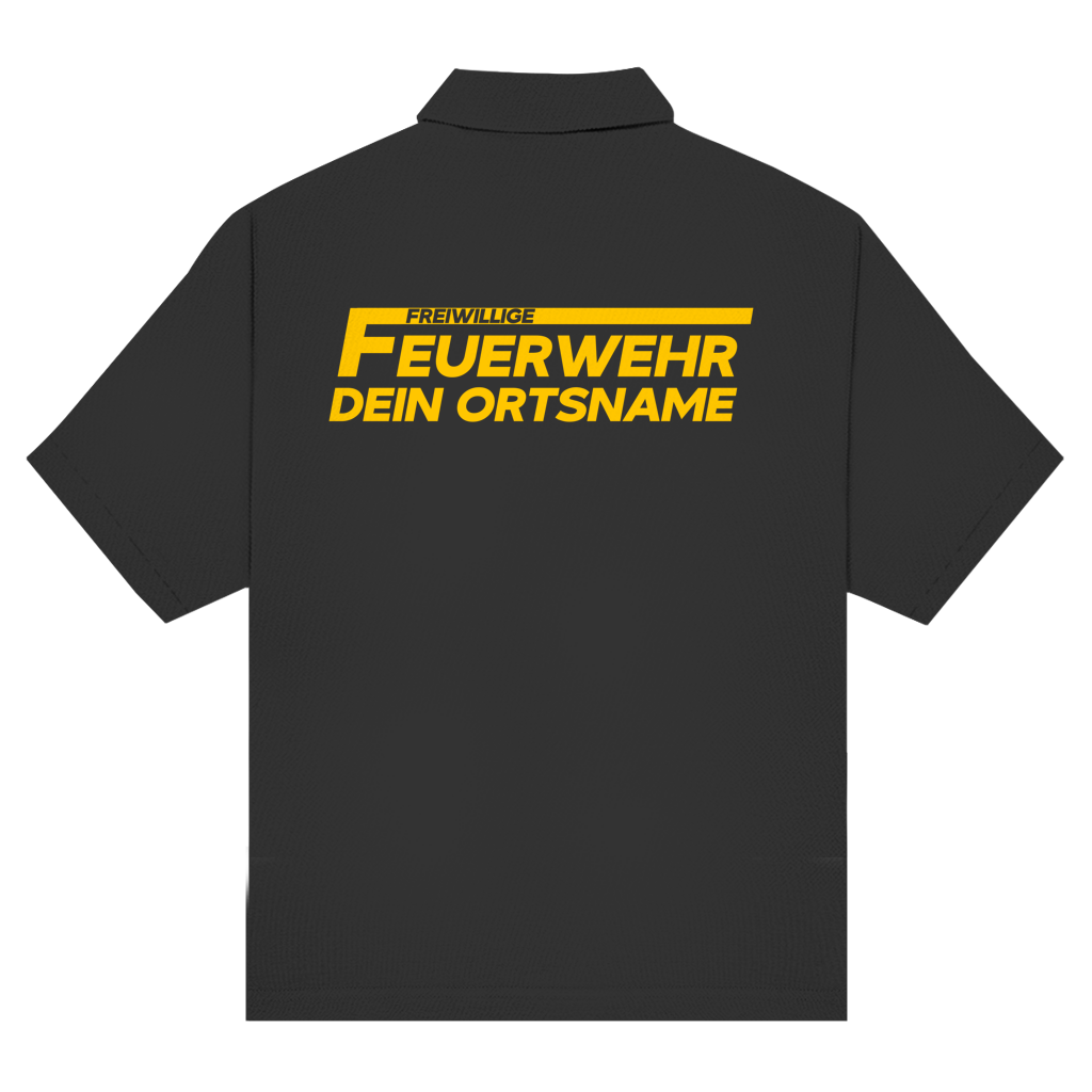 Unisex Poloshirt - Freiwillige Feuerwehr Gelb [Personalisierbar]