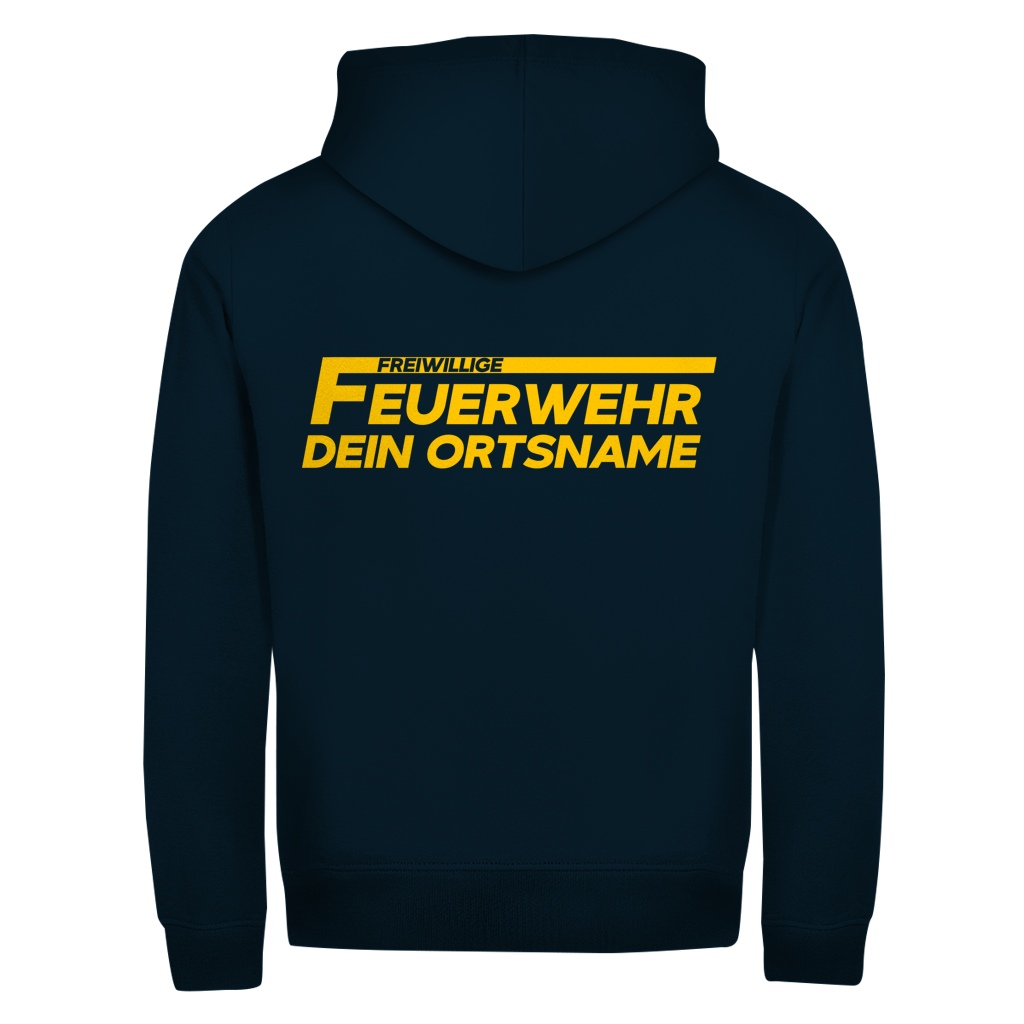 Unisex Zipper Hoodie - Freiwillige Feuerwehr Gelb [Personalisierbar]