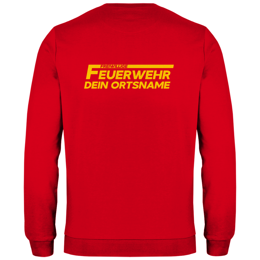 Herren Sweatshirt - Freiwillige Feuerwehr Gelb [Personalisierbar]