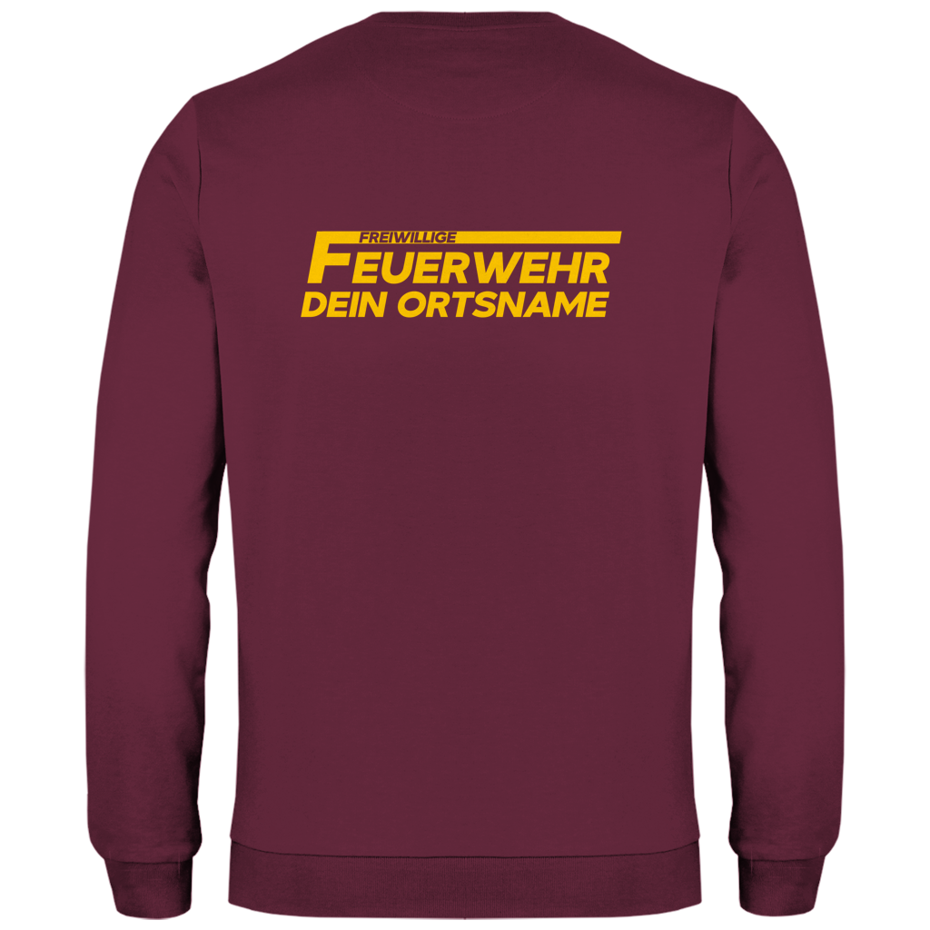 Herren Sweatshirt - Freiwillige Feuerwehr Gelb [Personalisierbar]
