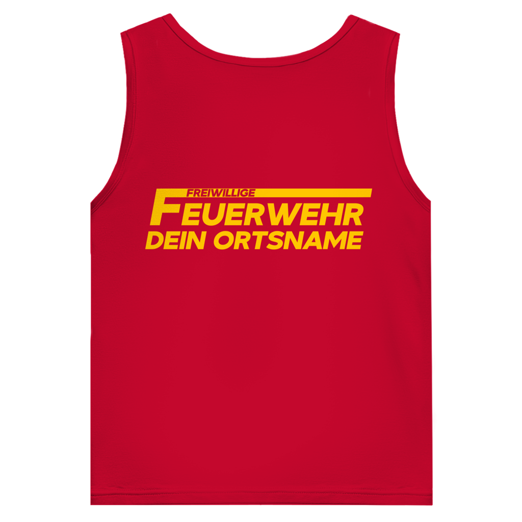 Herren Tank Top - Freiwillige Feuerwehr Gelb [Personalisierbar]