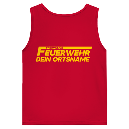 Herren Tank Top - Freiwillige Feuerwehr Gelb [Personalisierbar]