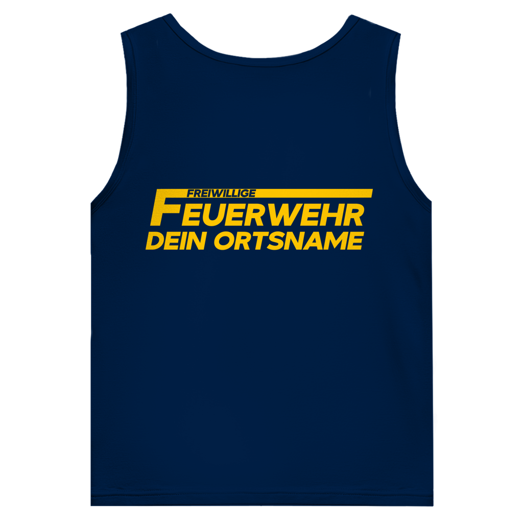 Herren Tank Top - Freiwillige Feuerwehr Gelb [Personalisierbar]