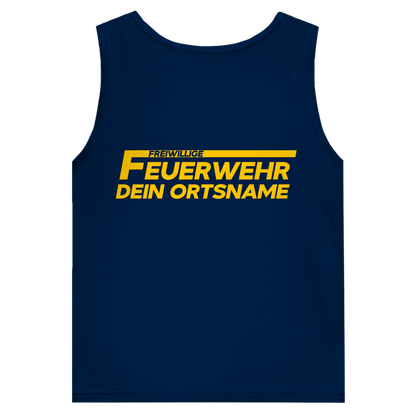 Herren Tank Top - Freiwillige Feuerwehr Gelb [Personalisierbar]