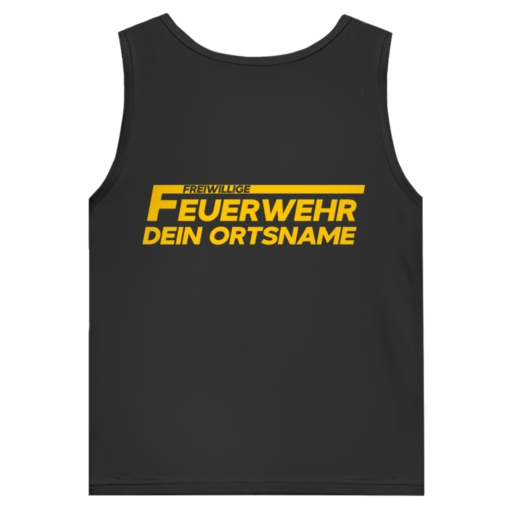 Herren Tank Top - Freiwillige Feuerwehr Gelb [Personalisierbar]