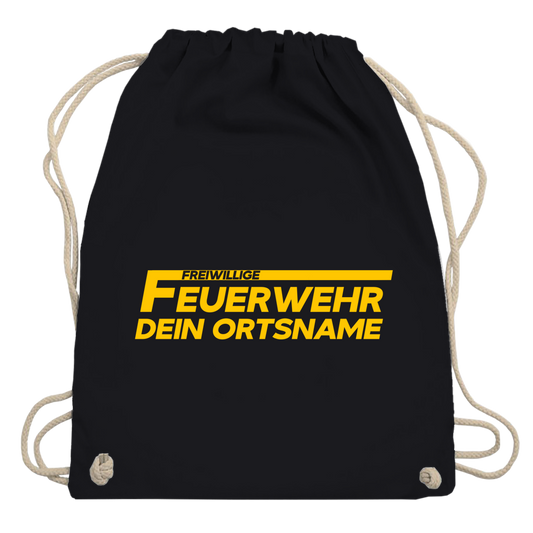 Turnbeutel - Freiwillige Feuerwehr Gelb [Personalisierbar]