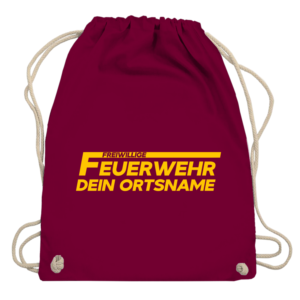 Turnbeutel - Freiwillige Feuerwehr Gelb [Personalisierbar]