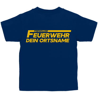Kinder T-Shirt - Freiwillige Feuerwehr Gelb [Personalisierbar]