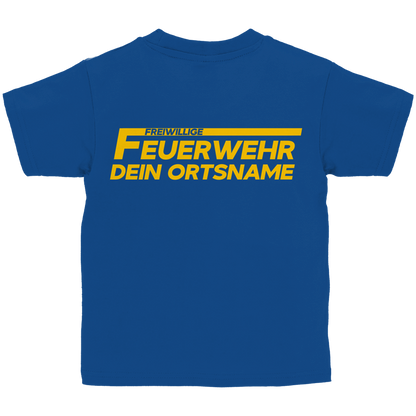 Kinder T-Shirt - Freiwillige Feuerwehr Gelb [Personalisierbar]