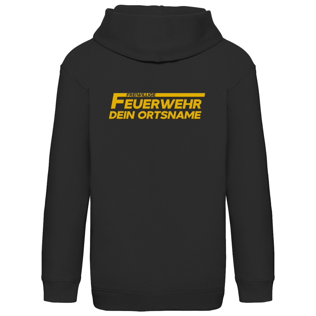 Kinder Hoodie - Freiwillige Feuerwehr Gelb [Personalisierbar]
