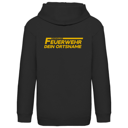 Kinder Hoodie - Freiwillige Feuerwehr Gelb [Personalisierbar]