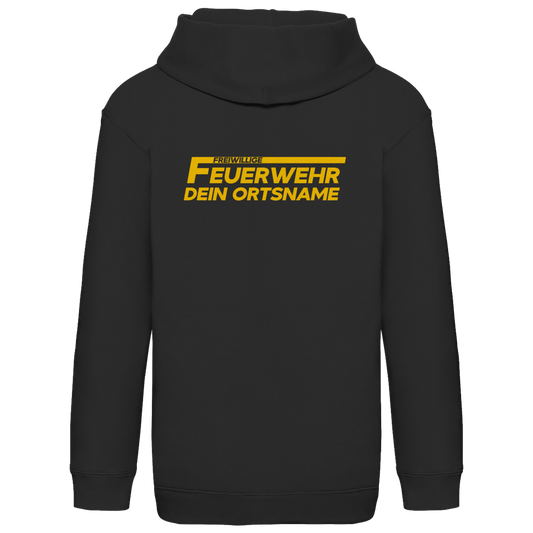 Kinder Hoodie - Freiwillige Feuerwehr Gelb [Personalisierbar]