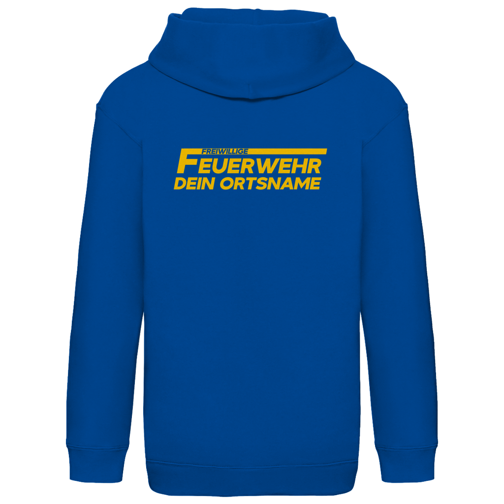 Kinder Hoodie - Freiwillige Feuerwehr Gelb [Personalisierbar]