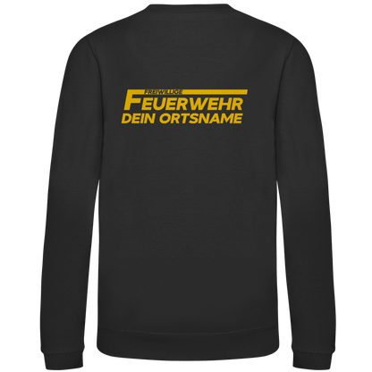 Kinder Sweatshirt - Freiwillige Feuerwehr Gelb [Personalisierbar]