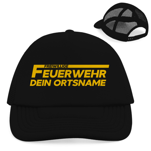 Retro Trucker Cap - Freiwillige Feuerwehr Gelb [Personalisierbar]