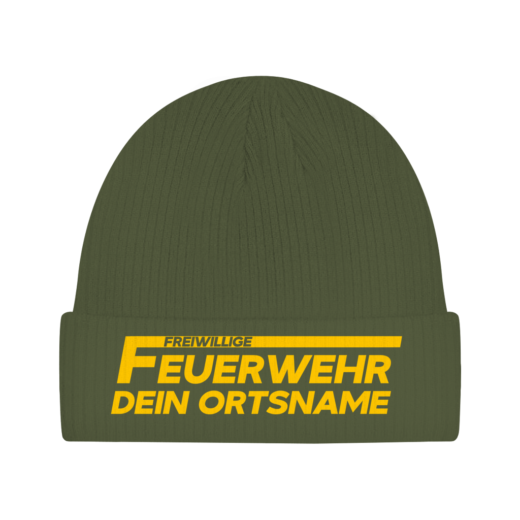 Beanie - Freiwillige Feuerwehr Gelb [Personalisierbar]