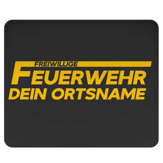 Mousepad - Freiwillige Feuerwehr Gelb [Personalisierbar]