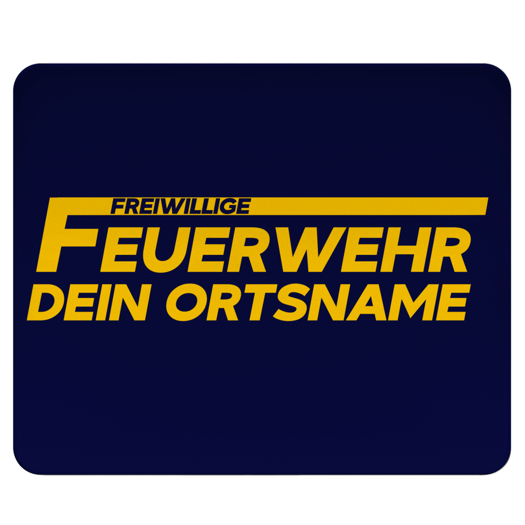 Mousepad - Freiwillige Feuerwehr Gelb [Personalisierbar]