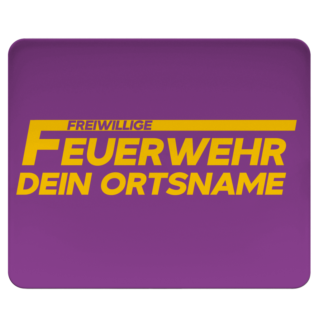 Mousepad - Freiwillige Feuerwehr Gelb [Personalisierbar]