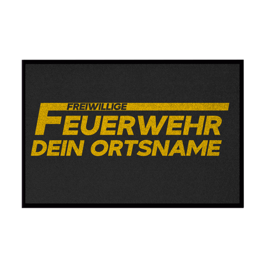 Fußmatte - Freiwillige Feuerwehr Gelb [Personalisierbar]