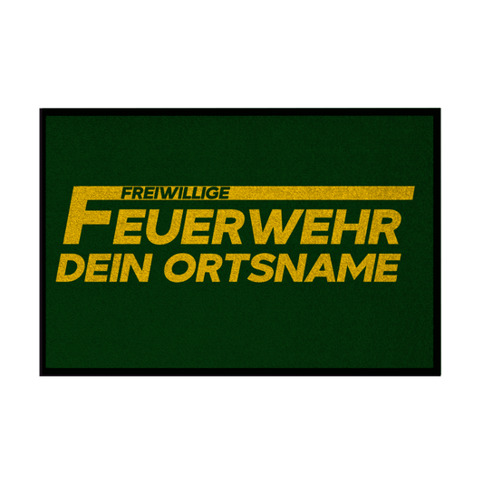 Fußmatte - Freiwillige Feuerwehr Gelb [Personalisierbar]