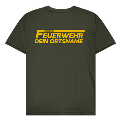 Herren T-Shirt - Jugendfeuerwehr Gelb [Personalisierbar]