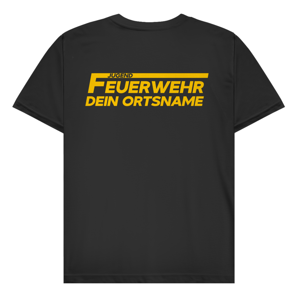 Herren T-Shirt - Jugendfeuerwehr Gelb [Personalisierbar]