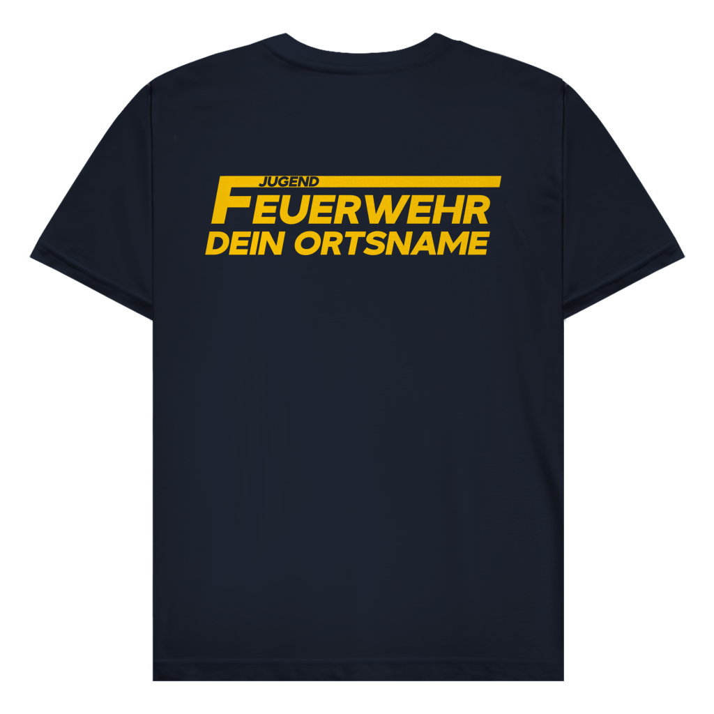 Herren T-Shirt - Jugendfeuerwehr Gelb [Personalisierbar]