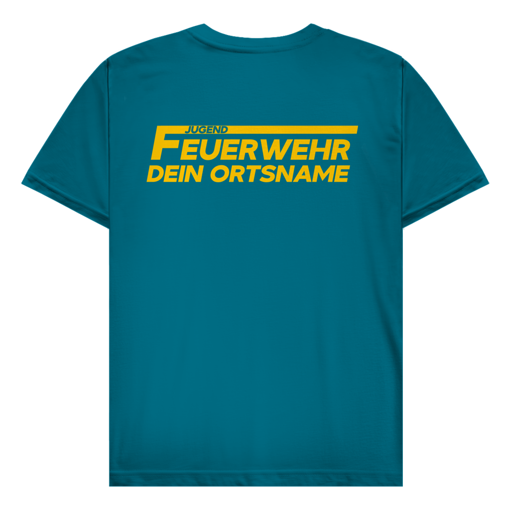 Herren T-Shirt - Jugendfeuerwehr Gelb [Personalisierbar]