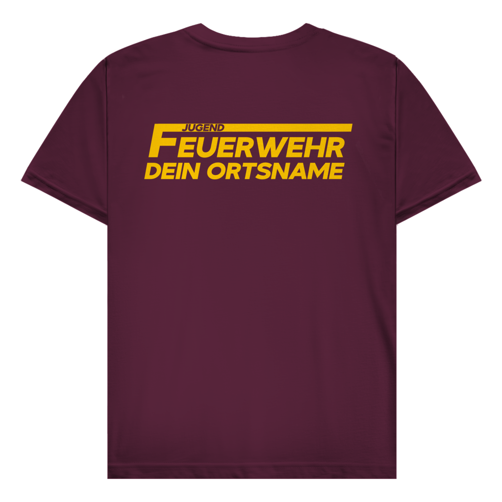 Herren T-Shirt - Jugendfeuerwehr Gelb [Personalisierbar]