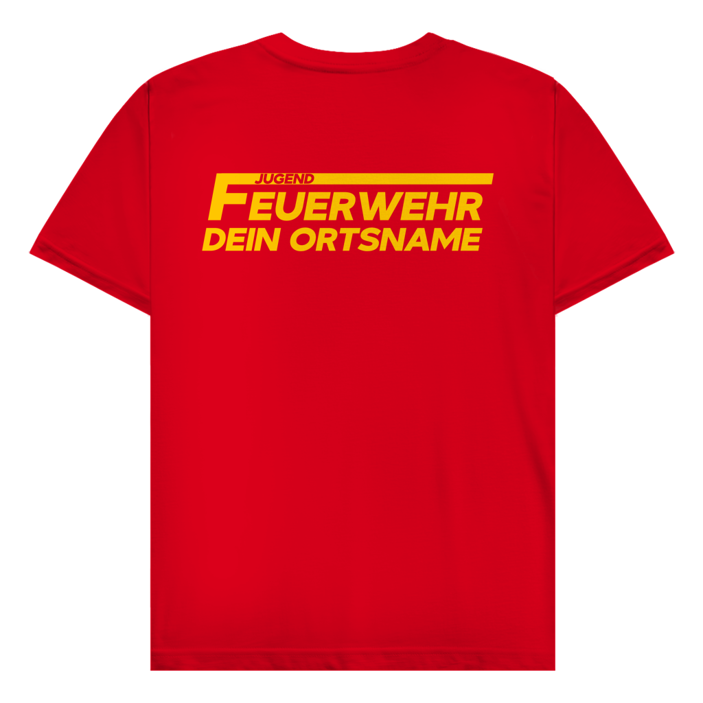 Herren T-Shirt - Jugendfeuerwehr Gelb [Personalisierbar]