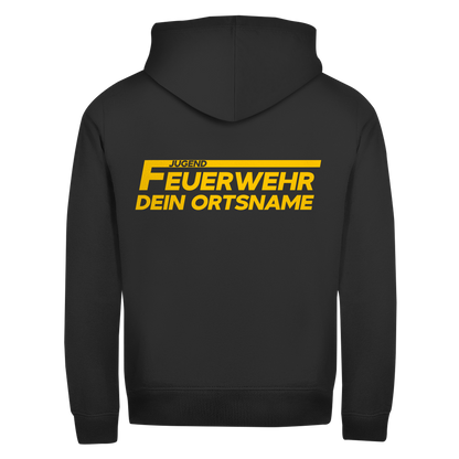 Unisex Zipper Hoodie - Jugendfeuerwehr Gelb [Personalisierbar]
