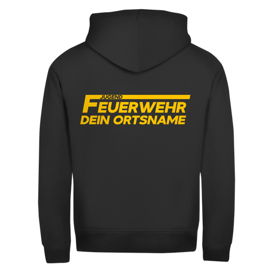 Unisex Zipper Hoodie - Jugendfeuerwehr Gelb [Personalisierbar]