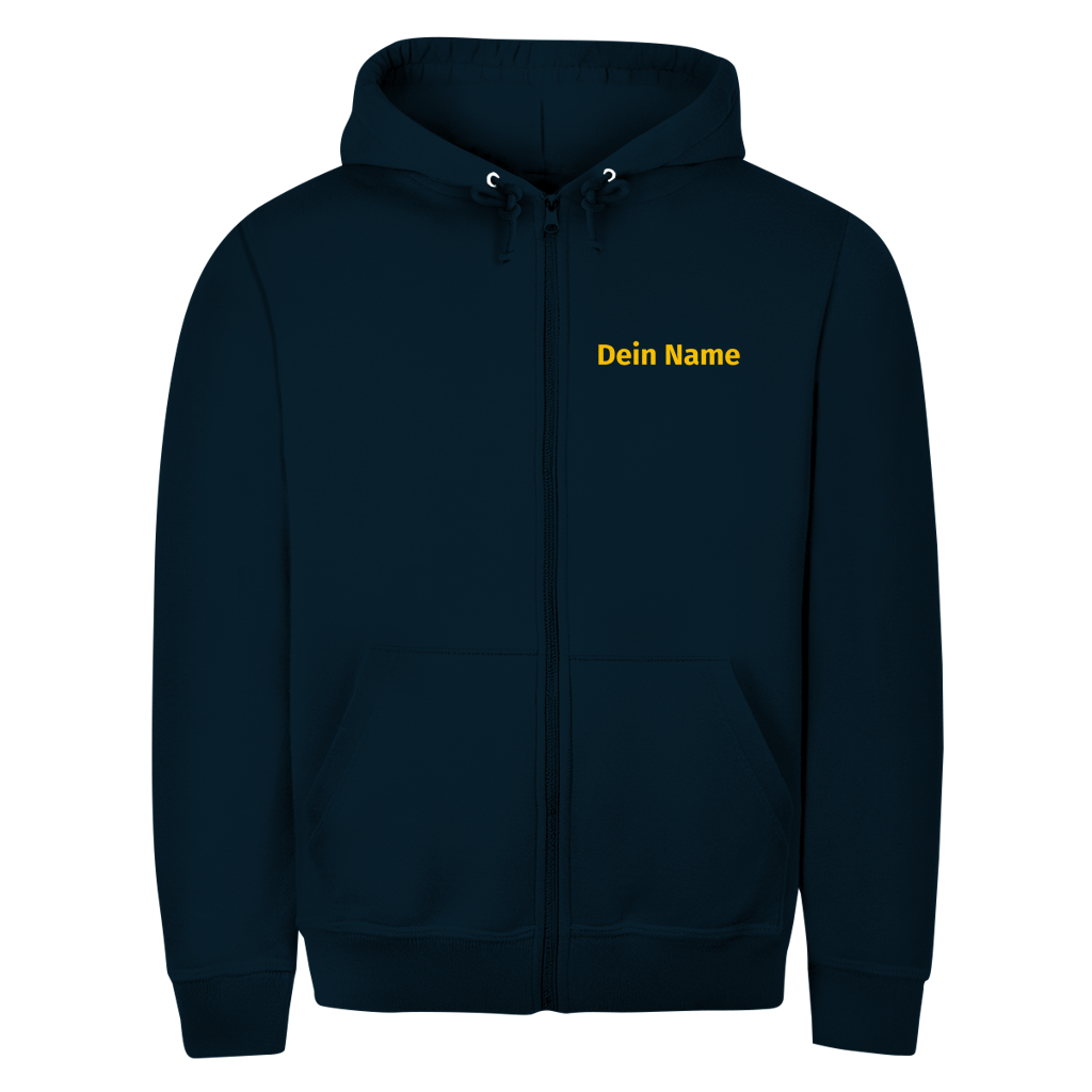 Unisex Zipper Hoodie - Jugendfeuerwehr Gelb [Personalisierbar]