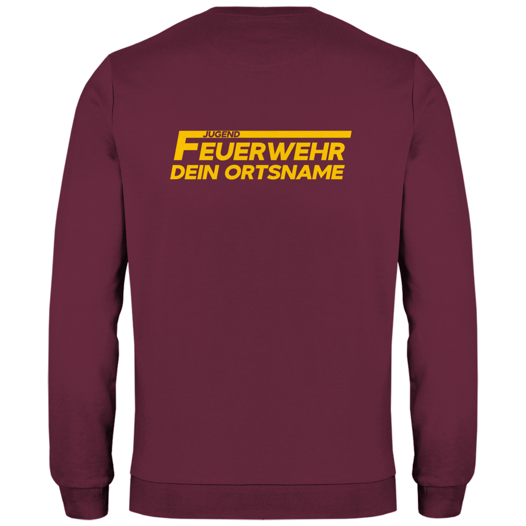 Herren Sweatshirt - Jugendfeuerwehr Gelb [Personalisierbar]