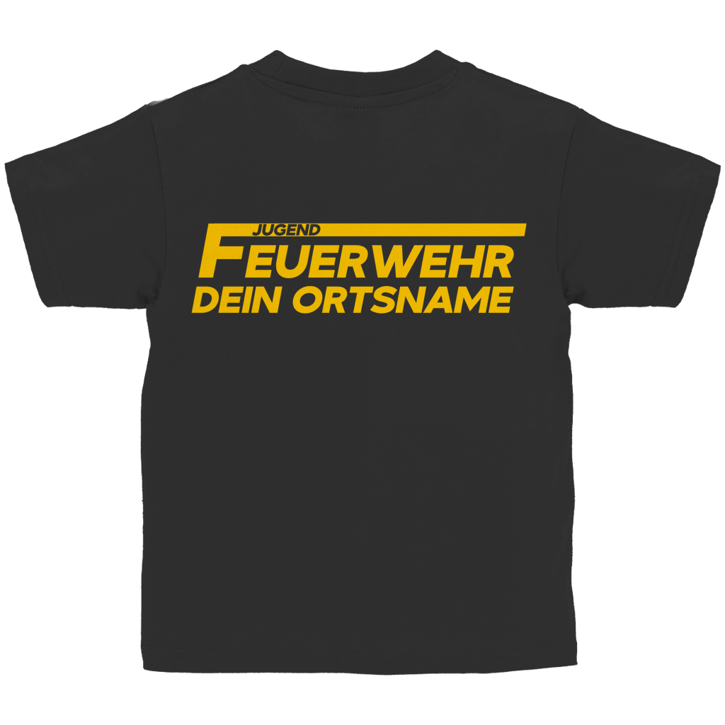 Kinder T-Shirt - Jugendfeuerwehr Gelb [Personalisierbar]